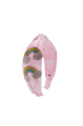 CRYSTAL RAINBOW TIE DYE HEADBAND (PREORDER) - BARI LYNN