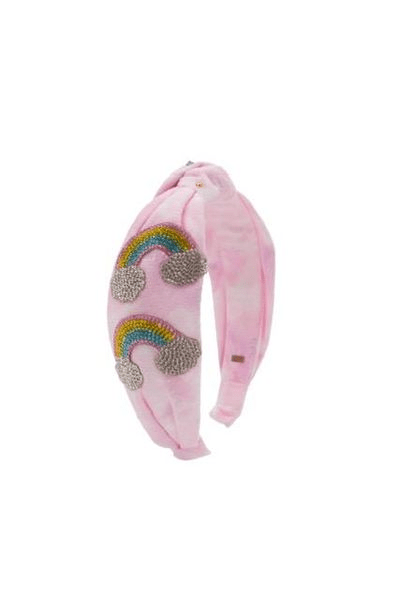 CRYSTAL RAINBOW TIE DYE HEADBAND - HEADBANDS