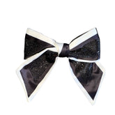 CRYSTAL SATIN BOW CLIP - BARI LYNN