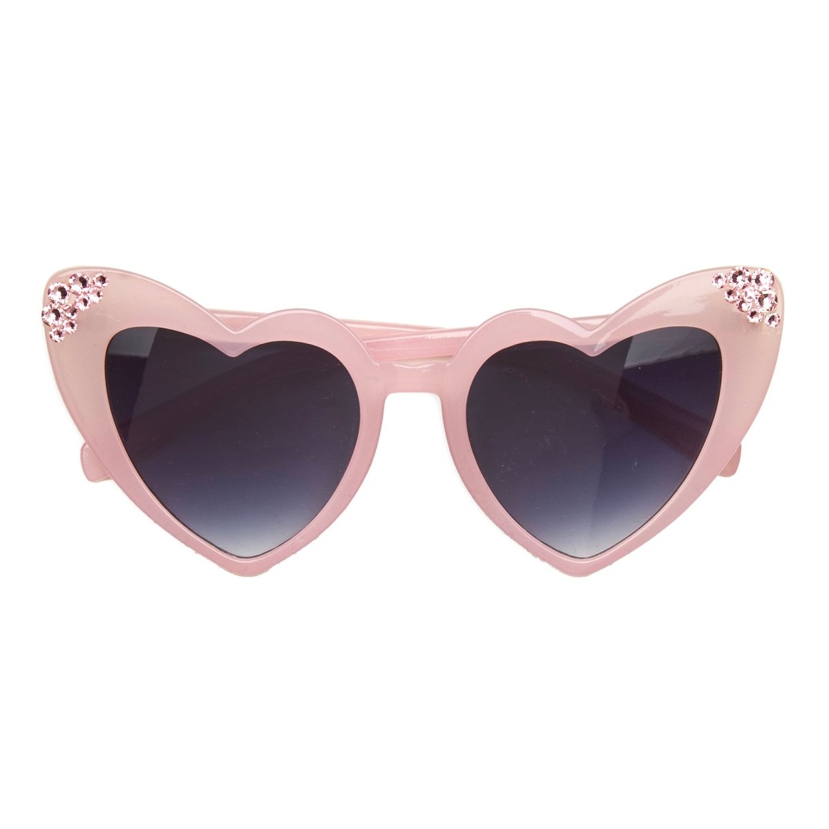 CRYSTAL STONES HEART SUNGLASSES - SUNGLASSES