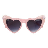 CRYSTAL STONES HEART SUNGLASSES - BARI LYNN