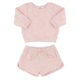 DAISIES TERRY SWEATSHIRT AND SHORTS SET (PREORDER) - OH BABY!