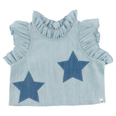 DENIM STARS LOLA TOP AND SHORTS SET (PREORDER) - OH BABY!