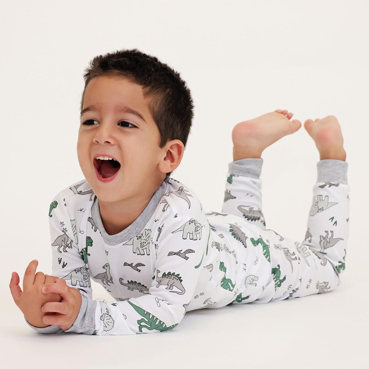 DINOSAURS LONG SLEEVE PJS (PREORDER) - NOOMIE