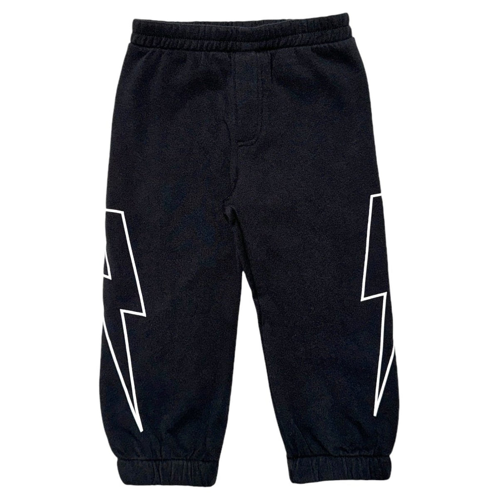 Black lightning sweatpants sale