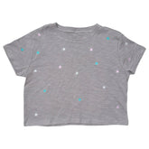 EMBROIDERED STARS FEARLESS TSHIRT - KATIE J NEW YORK