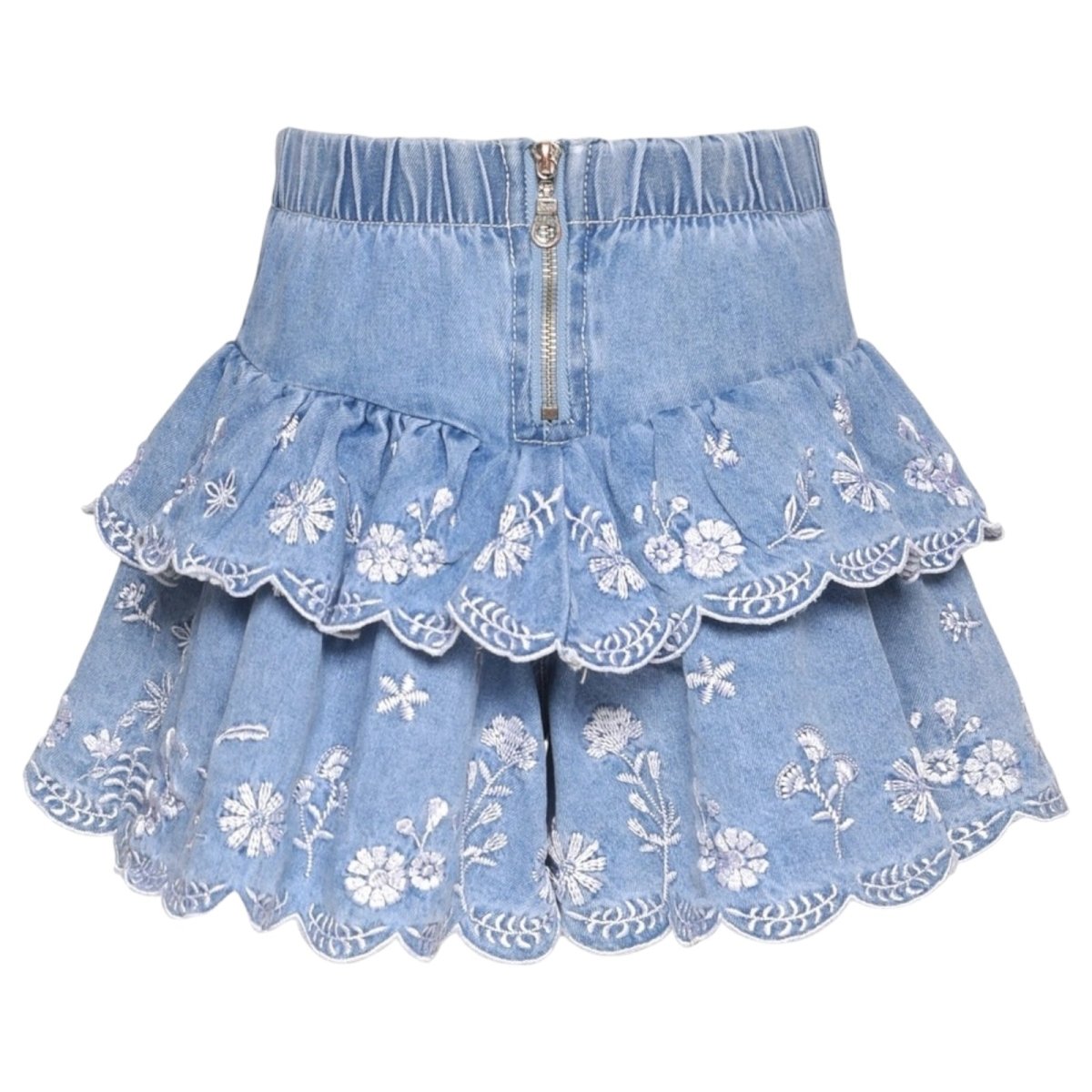 EMBROIDERED TIERED SKORT (PREORDER) - SARA SARA