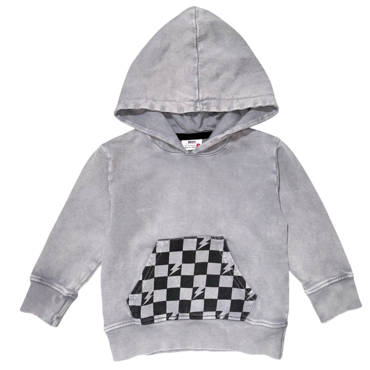 ENZYME CHECKERED HOODIE - HOODIES