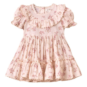 EVA BOW DITSY DRESS - NORALEE