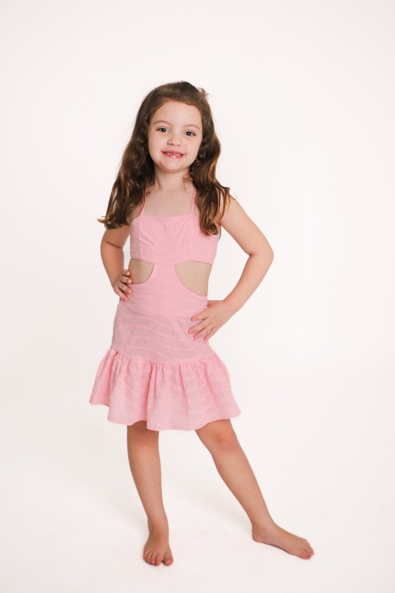 EYELET TINA DRESS (PREORDER) - DALAI KIDS