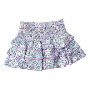 FLOWER POWER RUFFLE SKIRT (PREORDER) - SKIRTS