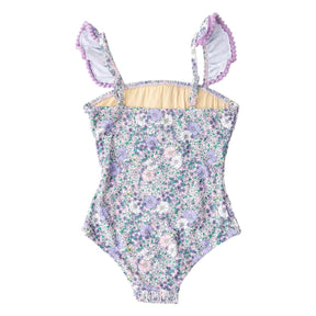 FLOWER POWER SMOCKED ONE PIECE SWIMSUIT (PREORDER) - ONE PIECE SWIMSUIT