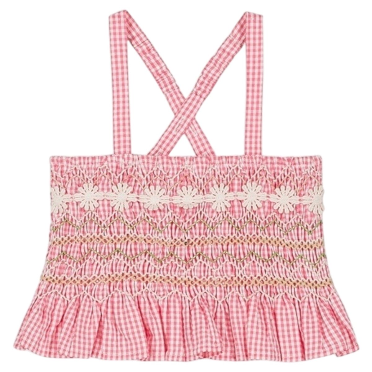 FRAGOLA VICHY FLORENTINA TOP (PREORDER) - LOUISE MISHA KIDS