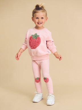 FURBERRY STRAWBERRY LEGGINGS (PREORDER) - HUXBABY