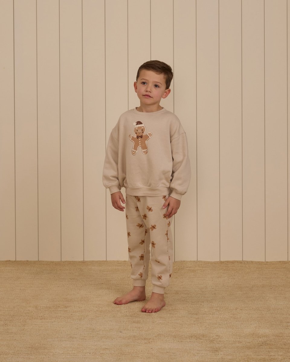 GINGERBREAD SWEATSHIRT AND SWEATPANTS SET - RYLEE + CRU