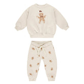 GINGERBREAD SWEATSHIRT AND SWEATPANTS SET - RYLEE + CRU