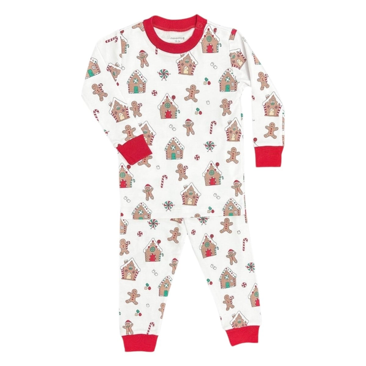 GINGERBREAD WORLD TWO PIECE PJS (UNISEX) (PREORDER) - NOOMIE