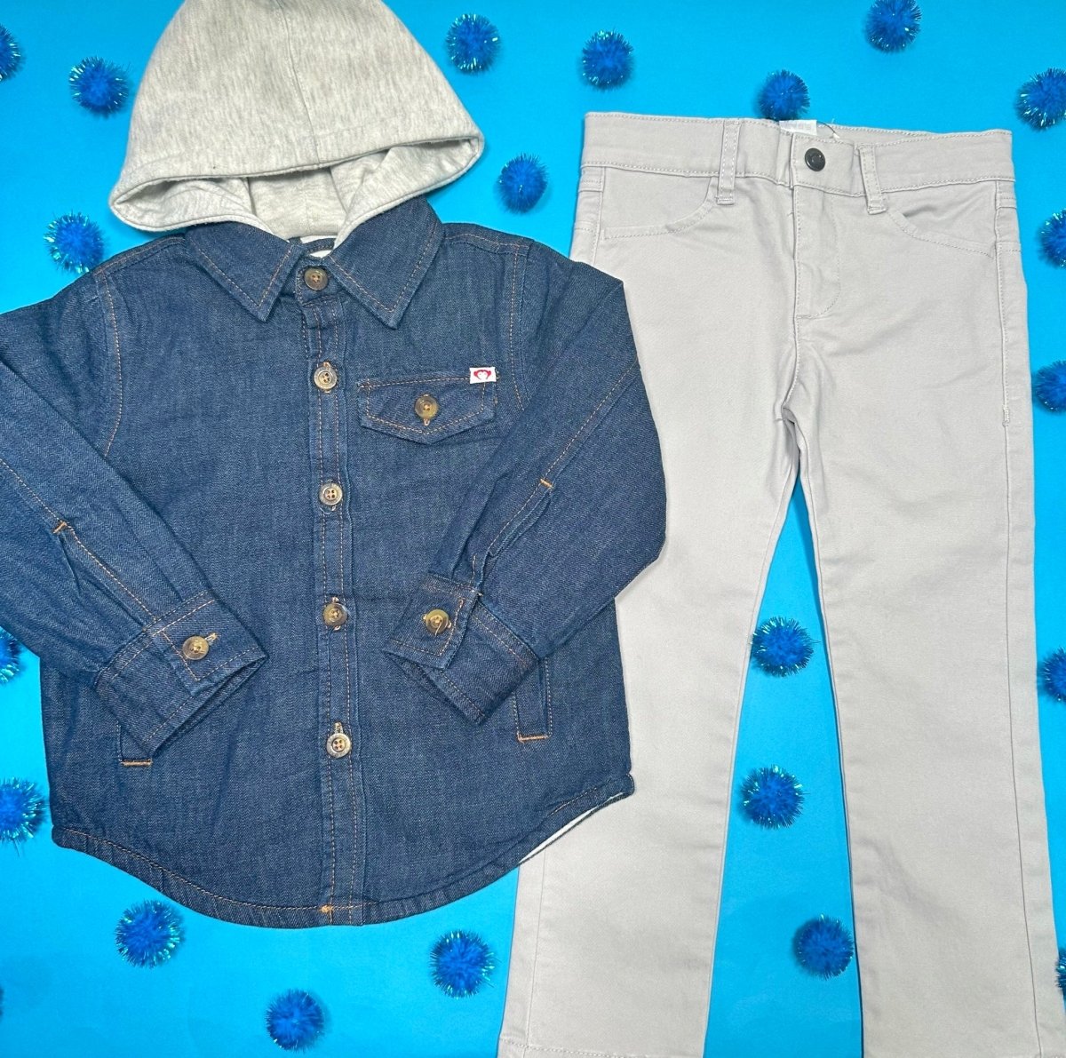 GLEN DENIM JACKET W/ HOOD - APPAMAN