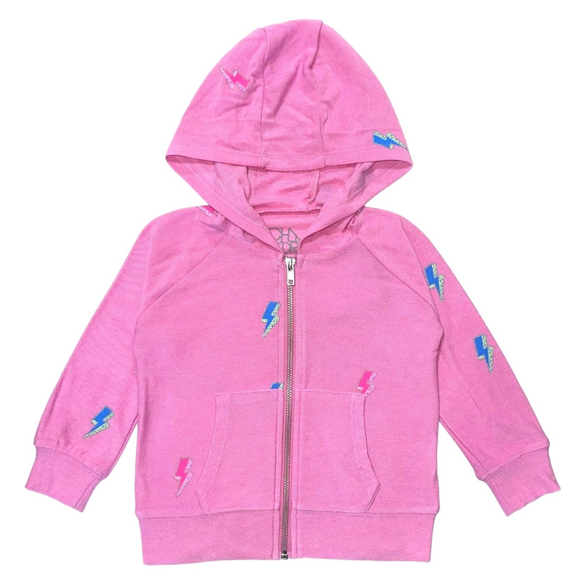 GLITTER BOLTS ZIP UP HOODIE - CHASER KIDS