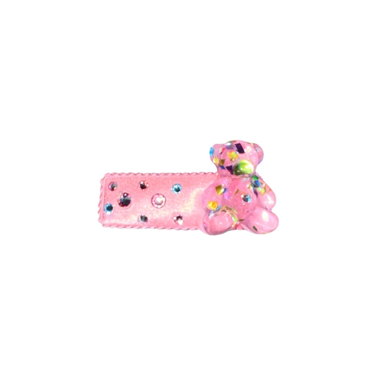 GLITTER GUMMY BEAR CRYSTAL CLIP - BARI LYNN