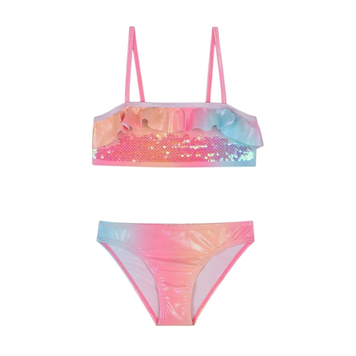 GRADIENT SEQUIN TWO PIECE BIKINI - TWO PIECE BIKINI