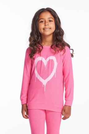 GRAFFITI HEART SWEATSHIRT (PREORDER) - CHASER KIDS