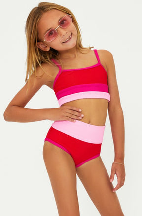 GUMDROP COLORBLOCK LITTLE EVA EMMA TWO PIECE BIKINI (PREORDER) - BEACH RIOT KIDS