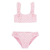 HAPPY DAZE CHECKERED TWO PIECE SPORTY BIKINI (PREORDER) - FEATHER 4 ARROW