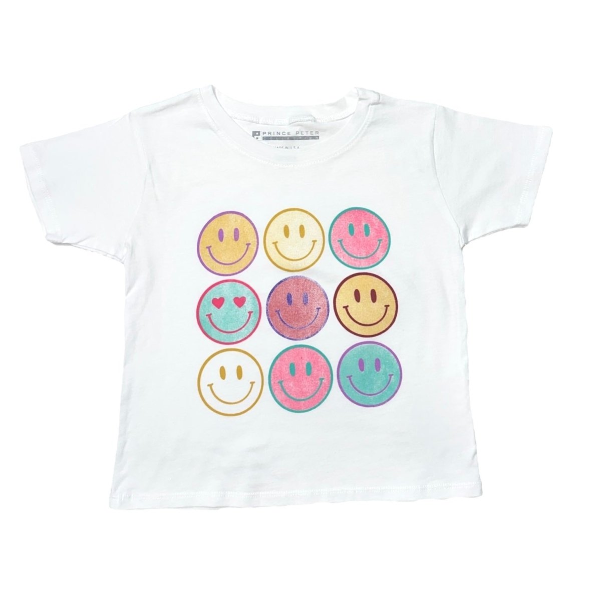 HAPPY FACES CROP TSHIRT - PRINCE PETER