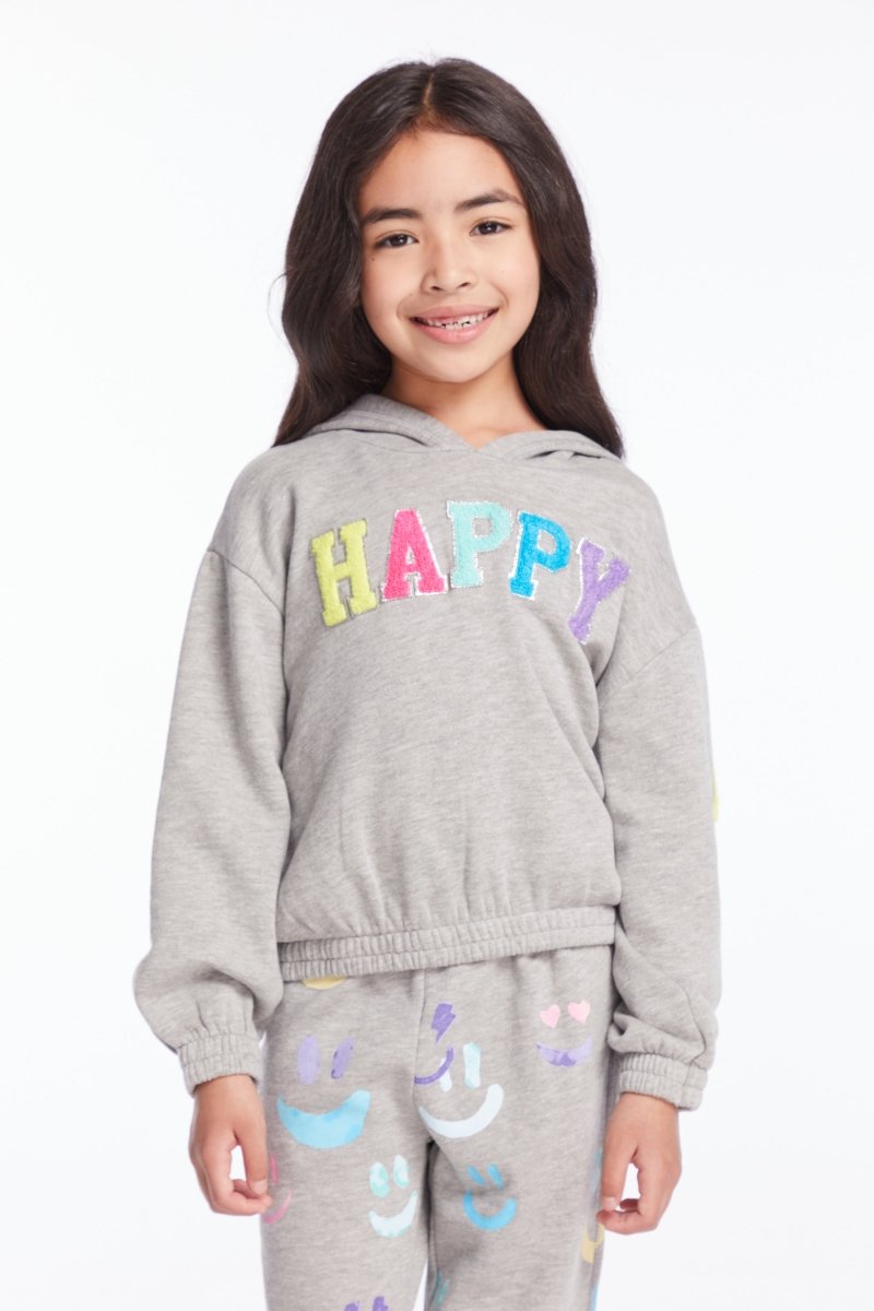 HAPPY PATCHES SMILEY HOODIE (PREORDER) - CHASER KIDS