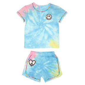 HAZEL TIE DYE TOP AND SHORTS SET - MINI DREAMERS