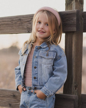 HEART DENIM JACKET - RYLEE + CRU