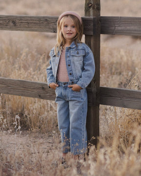 HEART DENIM JACKET - RYLEE + CRU