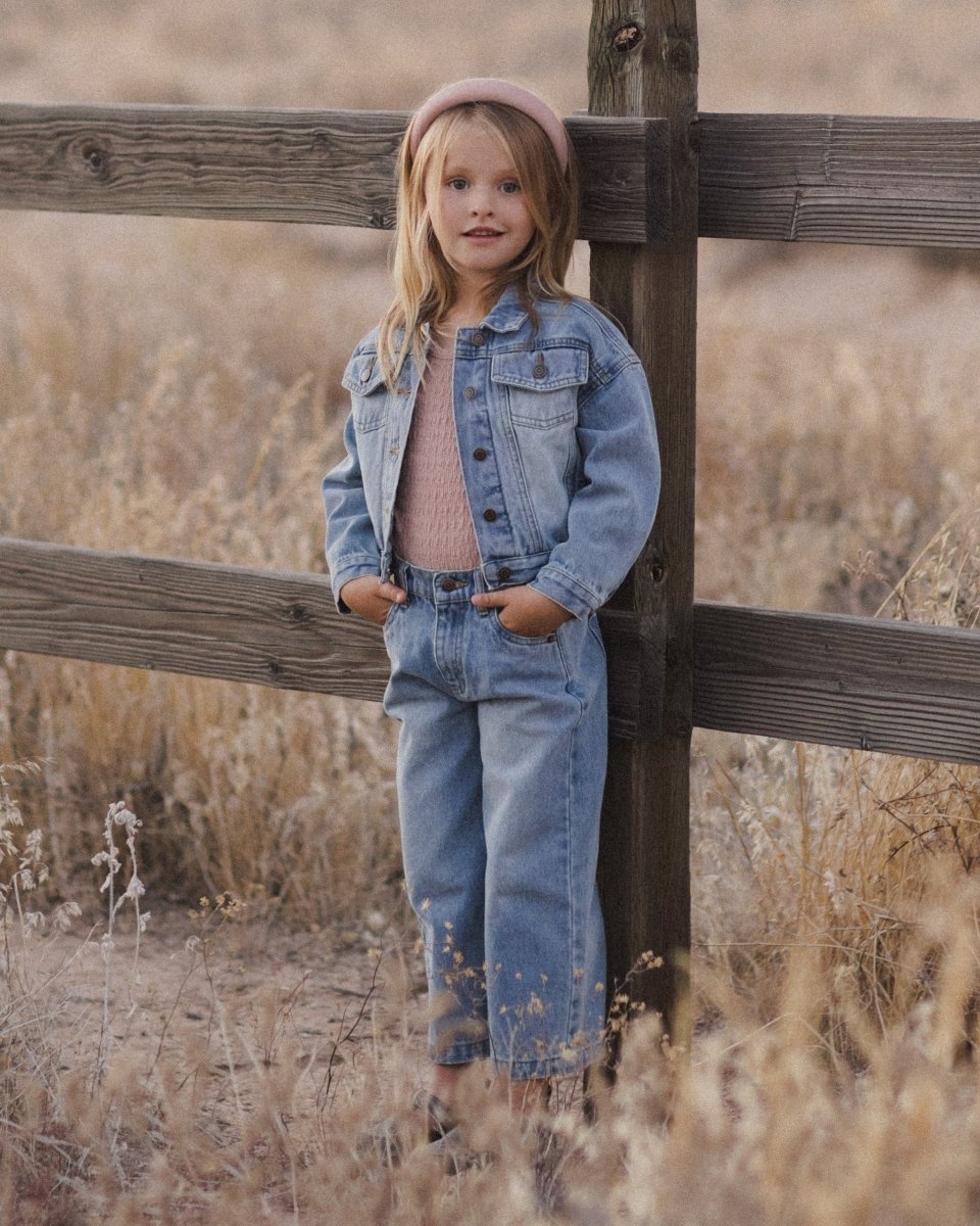 HEART DENIM JACKET - RYLEE + CRU