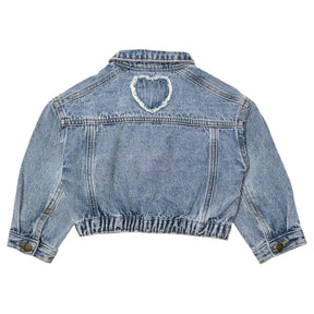 HEART DENIM JACKET - RYLEE + CRU