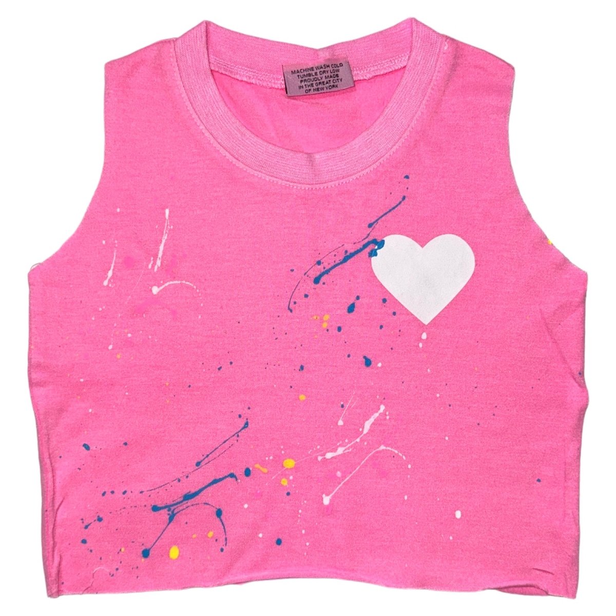 HEART SPLATTER TANK TOP - FIREHOUSE