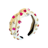 HEART STONE GEMS VELVET HEADBAND - MINI DREAMERS