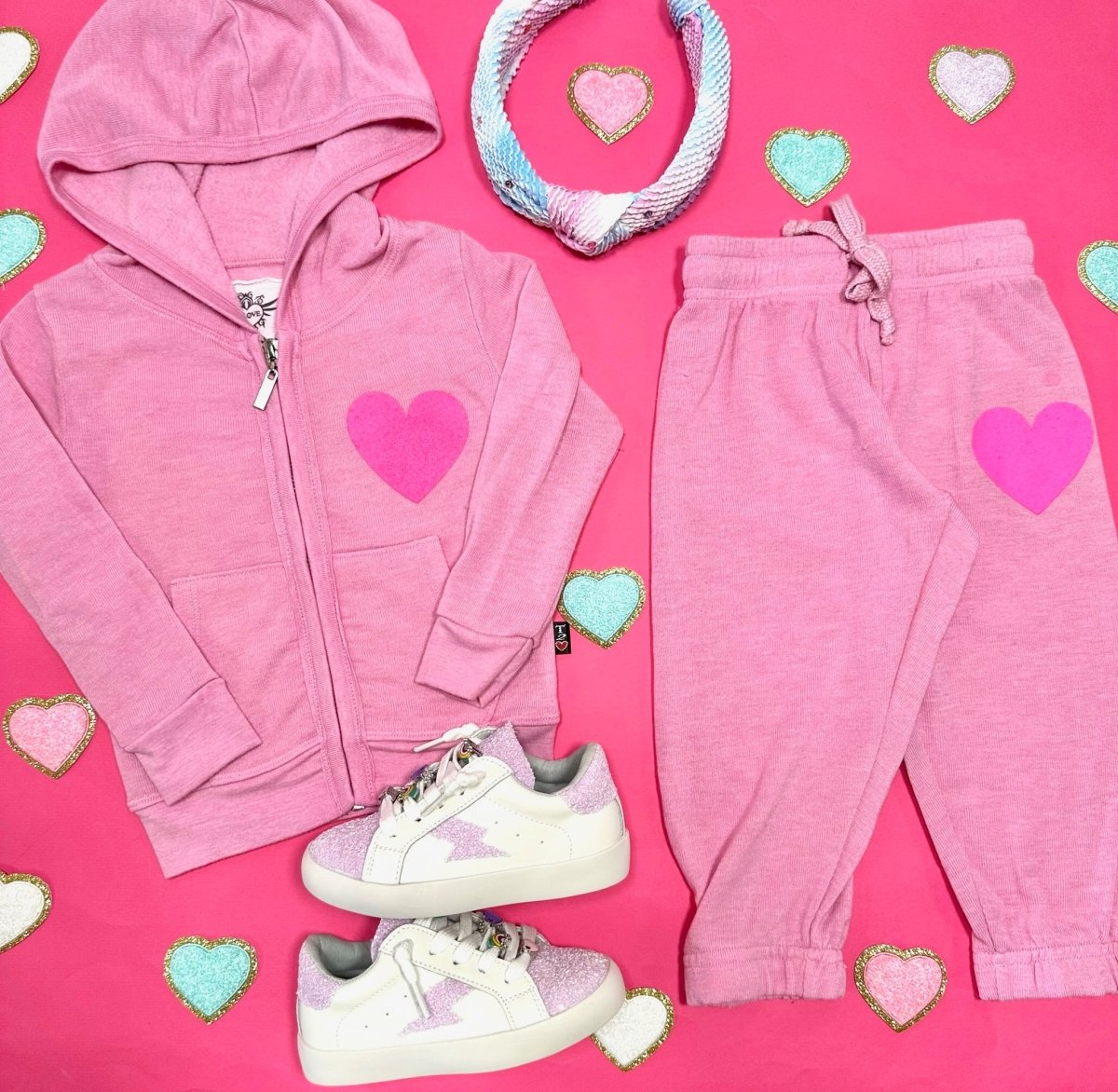 HEART SWEATPANTS - SWEATPANTS