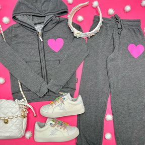 HEART SWEATPANTS - T2LOVE