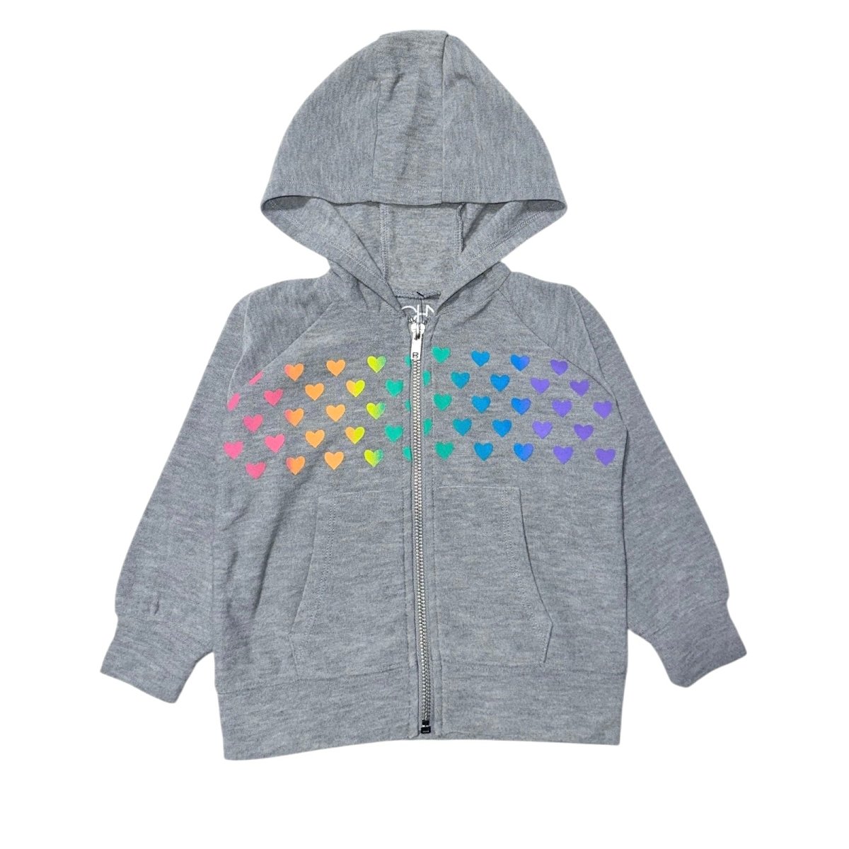 HEART ZIP UP HOODIE - CHASER KIDS