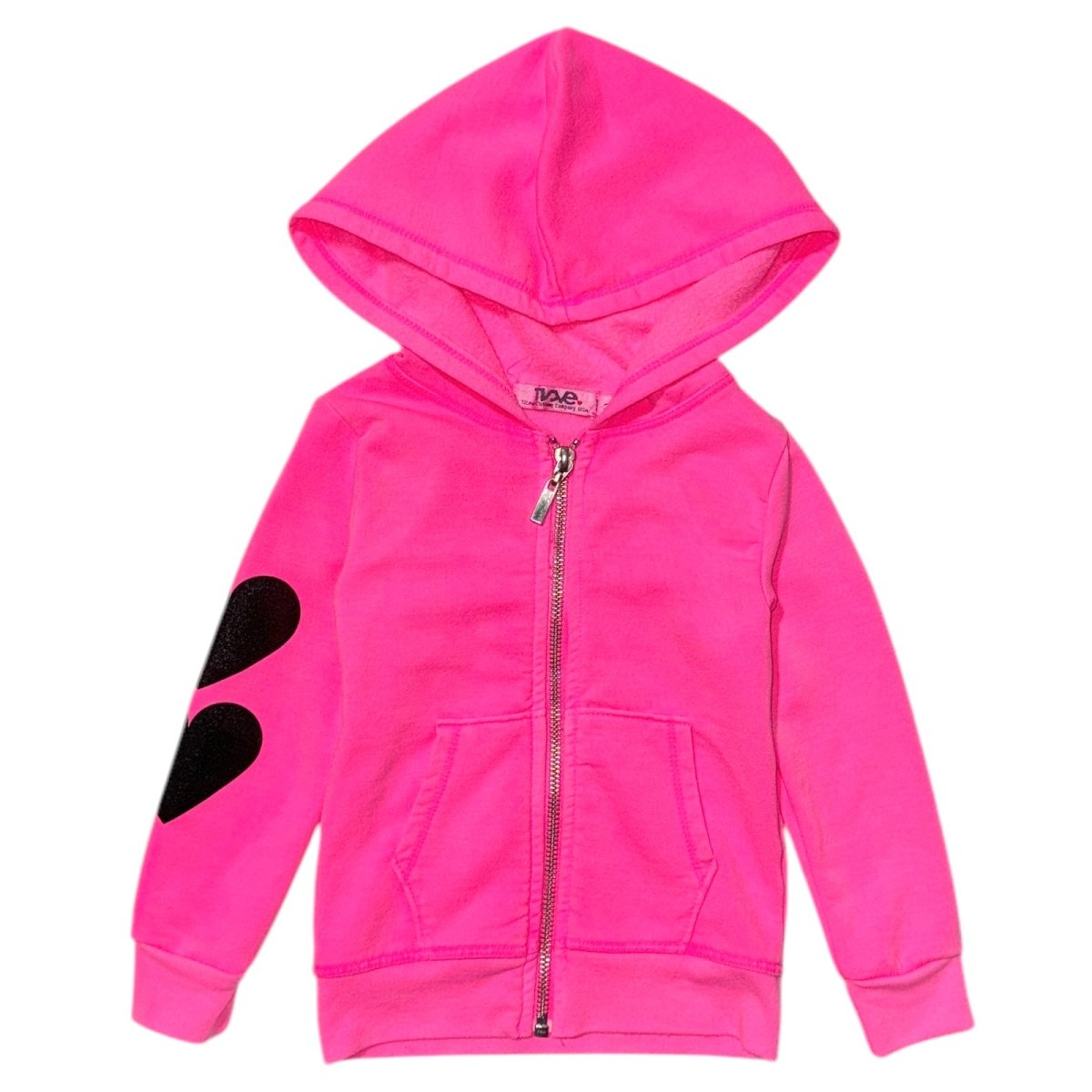 HEART ZIP UP HOODIE - T2LOVE