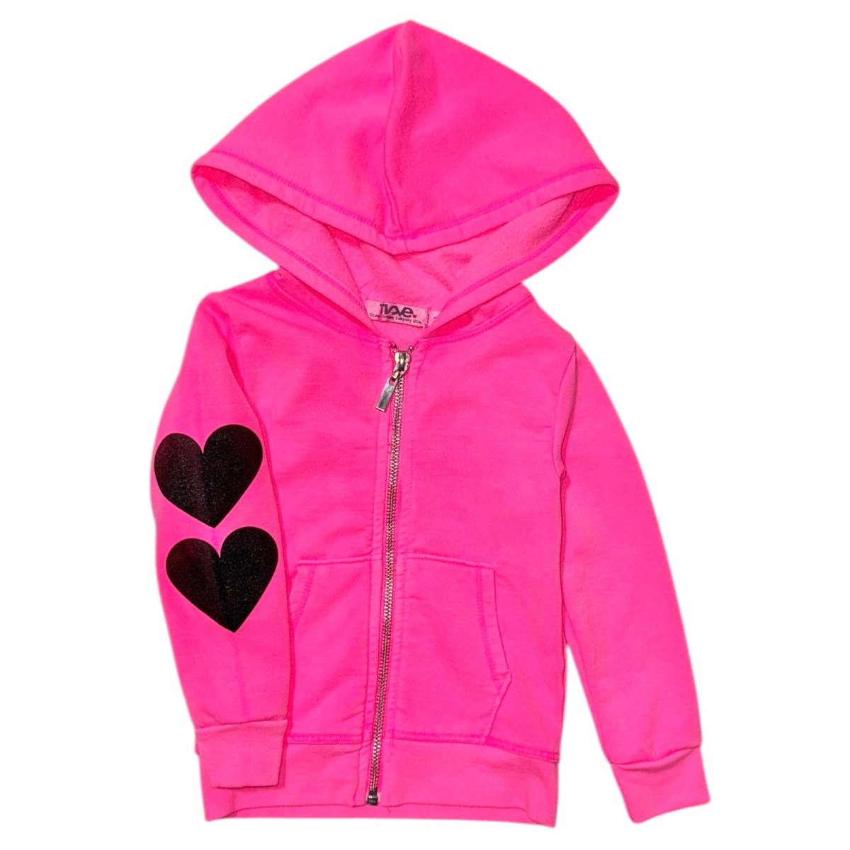 HEART ZIP UP HOODIE - HOODIES