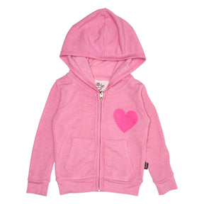 HEART ZIP UP HOODIE - T2LOVE