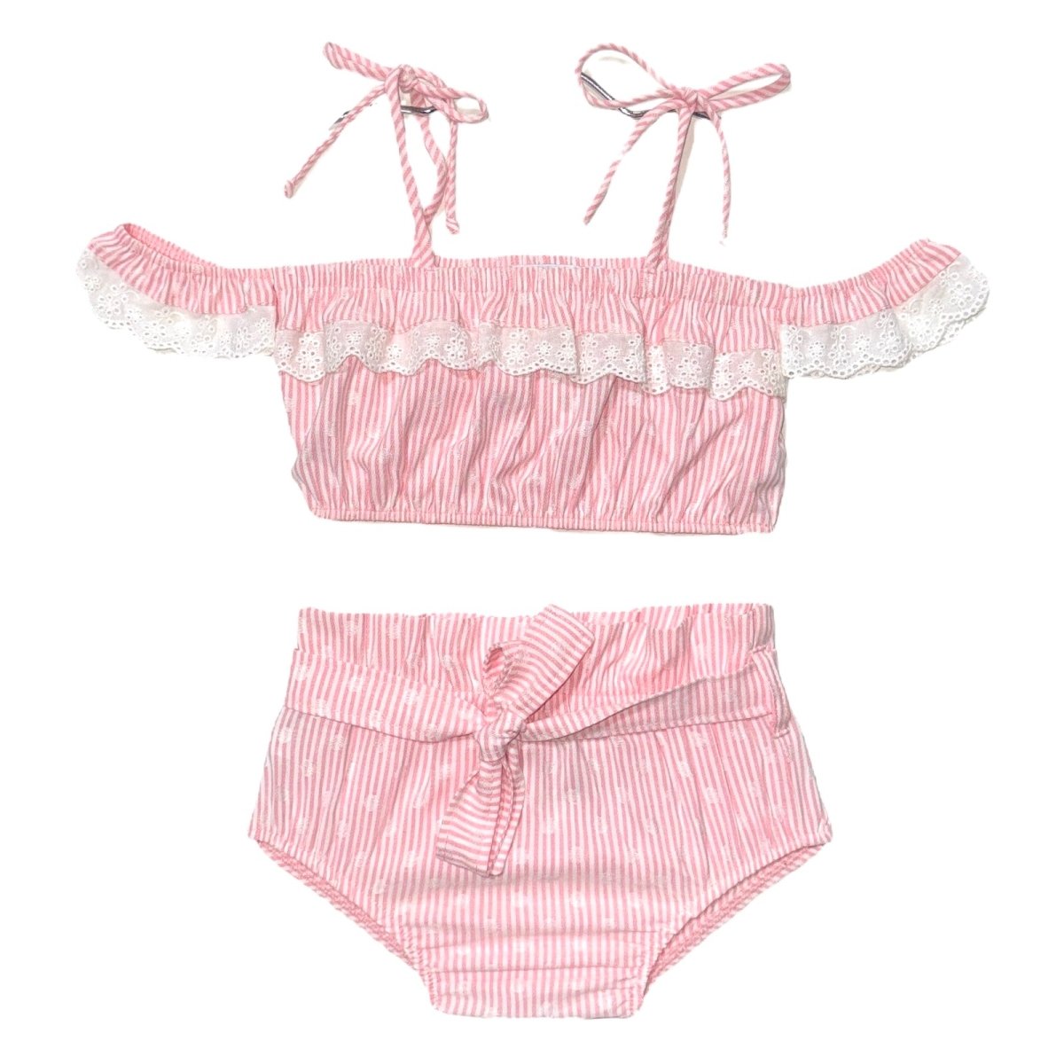 HELENA OFF THE SHOULDER STRIPE TOP AND BLOOMERS SET - DALAI KIDS