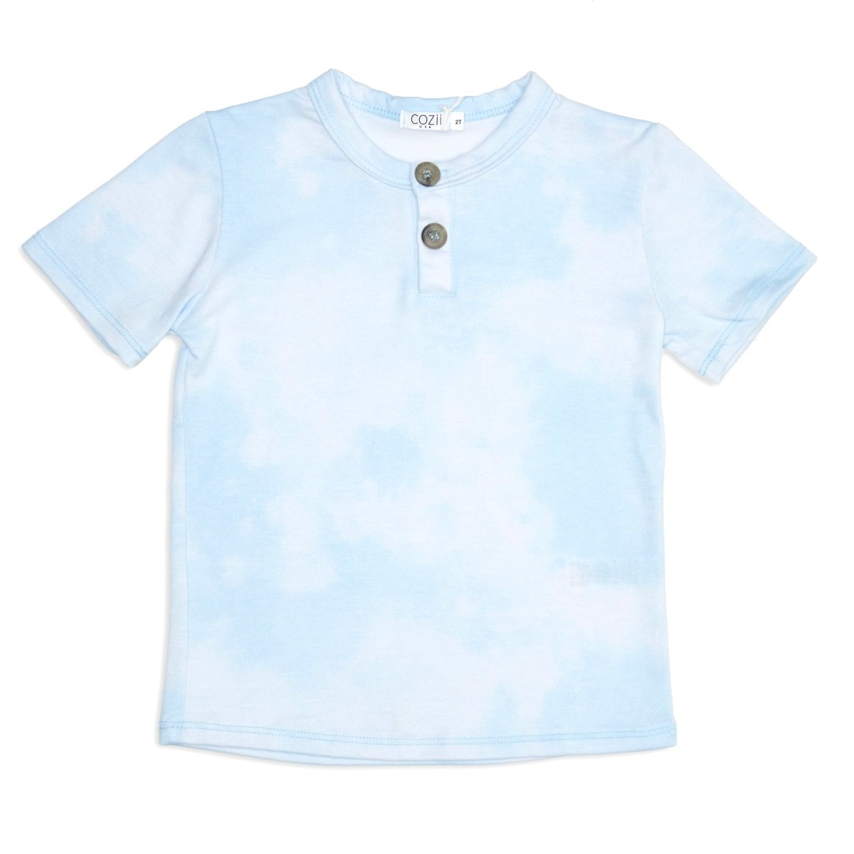 HENLEY TIE DYE TSHIRT - COZII BY T2LOVE