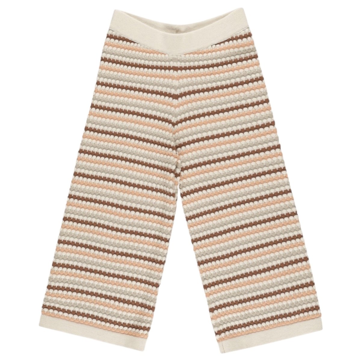 HONEYCOMB STRIPE KNIT PANTS - PANTS