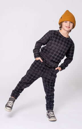 HOUNDSTOOTH SWEATPANTS (PREORDER) - APPAMAN