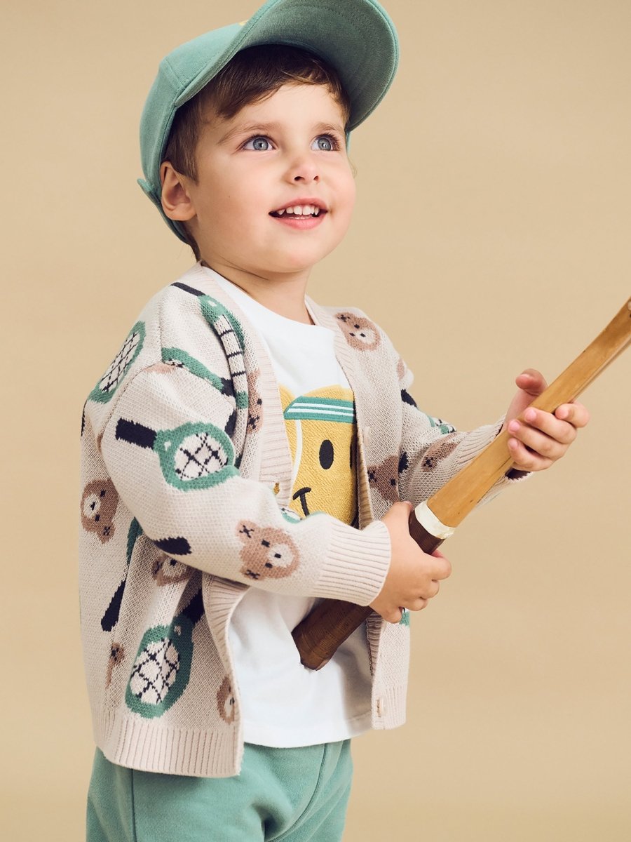 HUX TENNIS CARDIGAN (PREORDER) - HUXBABY