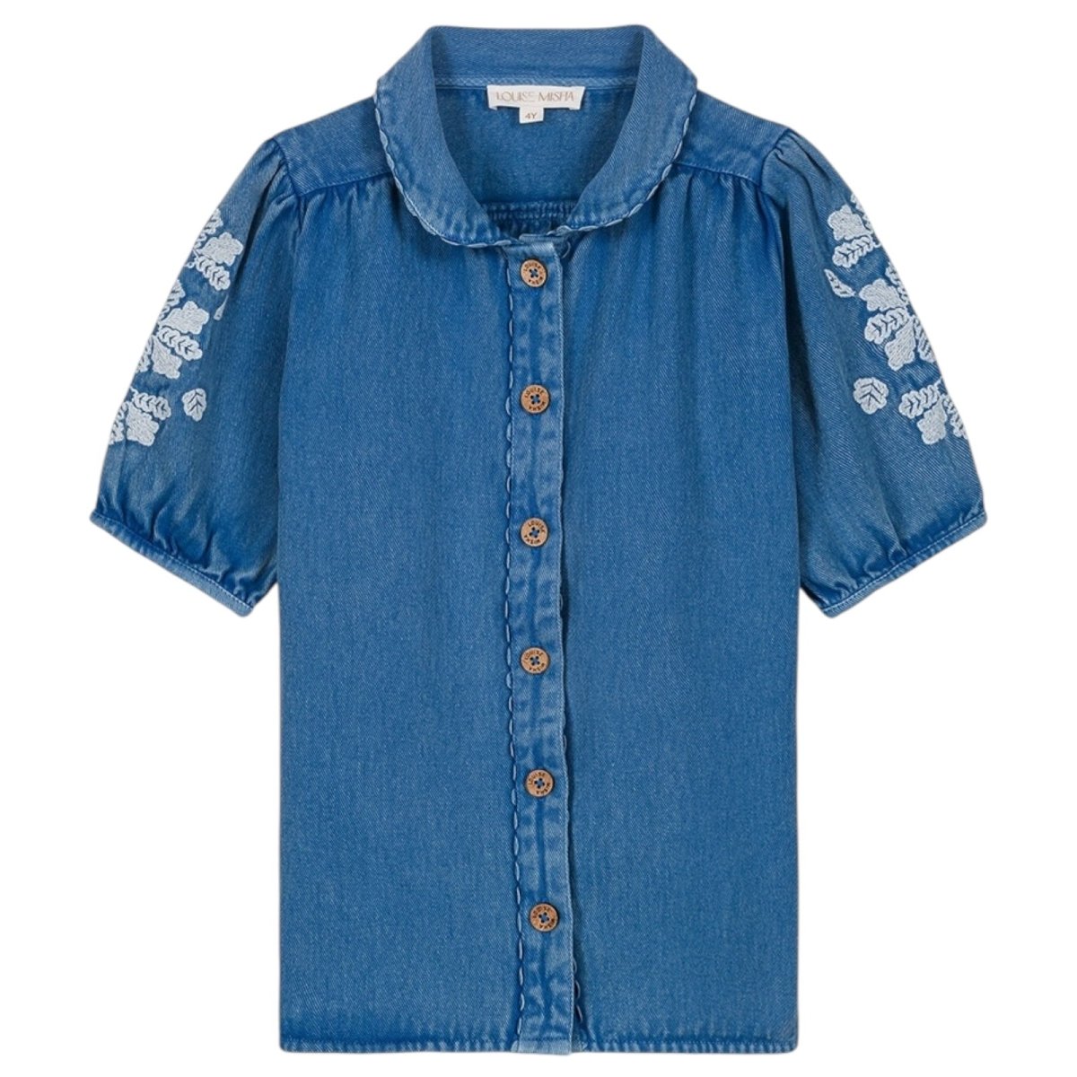 INALA EMBROIDERED DENIM DRESS - DRESSES