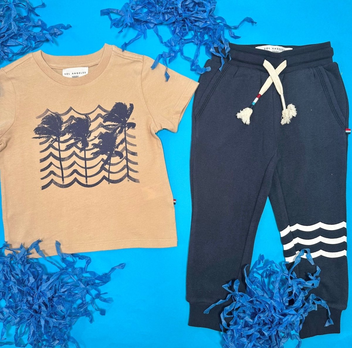 INDIGO WAVES SWEATPANTS - SOL ANGELES KIDS